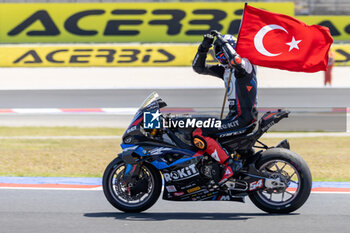 2024-06-16 - Toprak Razgatlioglu (TUR) BMW M 1000 RR, Rokit BMW Motorrad WorldSBK Team during FIM Superbike World Championship Pirelli Emilia-Romagna Round at Misano World Circuit, Misano Adriatico, Italy on June 16, 2024 - ROUND 04 EMILIA-ROMAGNA ROUND - SUPERPOLERACE AND RACE 2 - SUPERBIKE - MOTORS