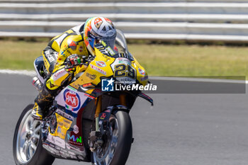 2024-06-16 - Andrea Iannone (ITA) Ducati Panigale V4R, Team Go Eleven during FIM Superbike World Championship Pirelli 
Emilia-Romagna Round at Misano World Circuit, Misano Adriatico, Italy on June 16, 2024 - ROUND 04 EMILIA-ROMAGNA ROUND - SUPERPOLERACE AND RACE 2 - SUPERBIKE - MOTORS