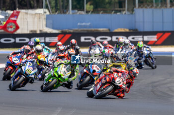 2024-06-16 - Start FIM Superbike World Championship Pirelli 
Emilia-Romagna Round at Misano World Circuit, Misano Adriatico, Italy on June 16, 2024 - ROUND 04 EMILIA-ROMAGNA ROUND - SUPERPOLERACE AND RACE 2 - SUPERBIKE - MOTORS