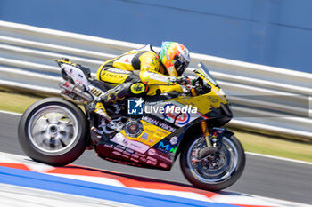 2024-06-16 - Andrea Iannone (ITA) Ducati Panigale V4R, Team Go Eleven during FIM Superbike World Championship Pirelli 
Emilia-Romagna Round at Misano World Circuit, Misano Adriatico, Italy on June 16, 2024 - ROUND 04 EMILIA-ROMAGNA ROUND - SUPERPOLERACE AND RACE 2 - SUPERBIKE - MOTORS