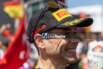 2024-06-16 - Alvaro Bautista (ESP) Ducati Panigale V4R, Aruba.It Racing - Ducati during FIM Superbike World Championship Pirelli 
Emilia-Romagna Round at Misano World Circuit, Misano Adriatico, Italy on June 16, 2024 - ROUND 04 EMILIA-ROMAGNA ROUND - SUPERPOLERACE AND RACE 2 - SUPERBIKE - MOTORS