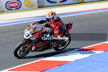 2024-06-14 - Danilo Petrucci (ITA) Ducati Panigale V4R, Barni Spark Racing Team during FIM Superbike World Championship Pirelli 
Emilia-Romagna Round at Misano World Circuit, Misano Adriatico, Italy on June 14, 2024 - SBK - FREE PRACTICE PIRELLI EMILIA-ROMAGNA ROUND  - SUPERBIKE - MOTORS