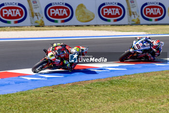 2024-06-14 - Alvaro Bautista (ESP) Ducati Panigale V4R, Aruba.It Racing - Ducati and Jonathan Rea (GBR) Yamaha YZF R1, Pata Prometeon Yamaha during FIM Superbike World Championship Pirelli 
Emilia-Romagna Round at Misano World Circuit, Misano Adriatico, Italy on June 14, 2024 - SBK - FREE PRACTICE PIRELLI EMILIA-ROMAGNA ROUND  - SUPERBIKE - MOTORS