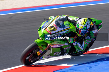 2024-06-14 - Axel Bassani (ITA) Kawasaki ZX-10RR, Kawasaki Racing Team WorldSBK during FIM Superbike World Championship Pirelli 
Emilia-Romagna Round at Misano World Circuit, Misano Adriatico, Italy on June 14, 2024 - SBK - FREE PRACTICE PIRELLI EMILIA-ROMAGNA ROUND  - SUPERBIKE - MOTORS