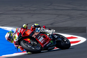 2024-06-14 - Alvaro Bautista (ESP) Ducati Panigale V4R, Aruba.It Racing - Ducati during FIM Superbike World Championship Pirelli 
Emilia-Romagna Round at Misano World Circuit, Misano Adriatico, Italy on June 14, 2024 - SBK - FREE PRACTICE PIRELLI EMILIA-ROMAGNA ROUND  - SUPERBIKE - MOTORS