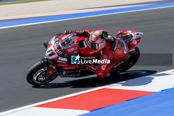 2024-06-14 - Nicolo Bulega (ITA) Ducati Panigale V4R, Aruba.It Racing - Ducati during FIM Superbike World Championship Pirelli 
Emilia-Romagna Round at Misano World Circuit, Misano Adriatico, Italy on June 14, 2024 - SBK - FREE PRACTICE PIRELLI EMILIA-ROMAGNA ROUND  - SUPERBIKE - MOTORS