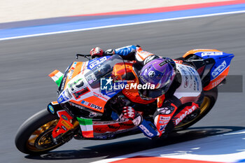 2024-06-14 - Michael Ruben Rinaldi (ITA) Ducati Panigale V4R, Team Motocorsa Racing during FIM Superbike World Championship Pirelli 
Emilia-Romagna Round at Misano World Circuit, Misano Adriatico, Italy on June 14, 2024 - SBK - FREE PRACTICE PIRELLI EMILIA-ROMAGNA ROUND  - SUPERBIKE - MOTORS