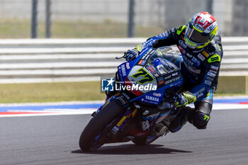 2024-06-14 - Dominique Aegerter (SUI) Yamaha YZF R1, GYTR GRT Yamaha WorldSBK Team during FIM Superbike World Championship Pirelli 
Emilia-Romagna Round at Misano World Circuit, Misano Adriatico, Italy on June 14, 2024 - SBK - FREE PRACTICE PIRELLI EMILIA-ROMAGNA ROUND  - SUPERBIKE - MOTORS