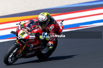 2024-06-14 - Alvaro Bautista (ESP) Ducati Panigale V4R, Aruba.It Racing - Ducati during FIM Superbike World Championship Pirelli 
Emilia-Romagna Round at Misano World Circuit, Misano Adriatico, Italy on June 14, 2024 - SBK - FREE PRACTICE PIRELLI EMILIA-ROMAGNA ROUND  - SUPERBIKE - MOTORS