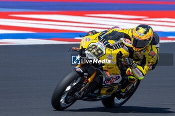 2024-06-14 - Andrea Iannone (ITA) Ducati Panigale V4R, Team Go Eleven during FIM Superbike World Championship Pirelli 
Emilia-Romagna Round at Misano World Circuit, Misano Adriatico, Italy on June 14, 2024 - SBK - FREE PRACTICE PIRELLI EMILIA-ROMAGNA ROUND  - SUPERBIKE - MOTORS