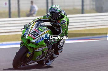 2024-06-14 - Alex Lowes (GBR) Kawasaki ZX-10RR, Kawasaki Racing Team WorldSBK during FIM Superbike World Championship Pirelli 
Emilia-Romagna Round at Misano World Circuit, Misano Adriatico, Italy on June 14, 2024 - SBK - FREE PRACTICE PIRELLI EMILIA-ROMAGNA ROUND  - SUPERBIKE - MOTORS