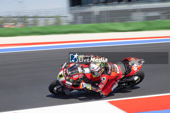 2024-06-14 - Alvaro Bautista (ESP) Ducati Panigale V4R, Aruba.It Racing - Ducati during FIM Superbike World Championship Pirelli 
Emilia-Romagna Round at Misano World Circuit, Misano Adriatico, Italy on June 14, 2024 - SBK - FREE PRACTICE PIRELLI EMILIA-ROMAGNA ROUND  - SUPERBIKE - MOTORS