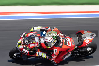 2024-06-14 - Alvaro Bautista (ESP) Ducati Panigale V4R, Aruba.It Racing - Ducati during FIM Superbike World Championship Pirelli 
Emilia-Romagna Round at Misano World Circuit, Misano Adriatico, Italy on June 14, 2024 - SBK - FREE PRACTICE PIRELLI EMILIA-ROMAGNA ROUND  - SUPERBIKE - MOTORS