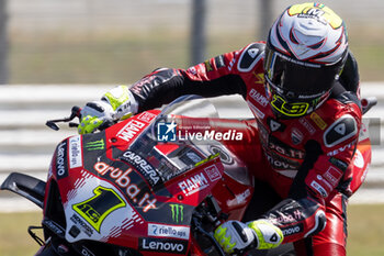 2024-06-14 - Alvaro Bautista (ESP) Ducati Panigale V4R, Aruba.It Racing - Ducati during FIM Superbike World Championship Pirelli 
Emilia-Romagna Round at Misano World Circuit, Misano Adriatico, Italy on June 14, 2024 - SBK - FREE PRACTICE PIRELLI EMILIA-ROMAGNA ROUND  - SUPERBIKE - MOTORS