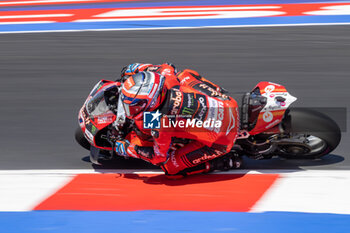 2024-06-14 - Nicolo Bulega (ITA) Ducati Panigale V4R, Aruba.It Racing - Ducati during FIM Superbike World Championship Pirelli 
Emilia-Romagna Round at Misano World Circuit, Misano Adriatico, Italy on June 14, 2024 - SBK - FREE PRACTICE PIRELLI EMILIA-ROMAGNA ROUND  - SUPERBIKE - MOTORS