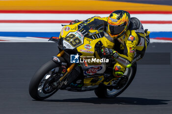 2024-06-14 - Andrea Iannone (ITA) Ducati Panigale V4R, Team Go Eleven during FIM Superbike World Championship Pirelli 
Emilia-Romagna Round at Misano World Circuit, Misano Adriatico, Italy on June 14, 2024 - SBK - FREE PRACTICE PIRELLI EMILIA-ROMAGNA ROUND  - SUPERBIKE - MOTORS