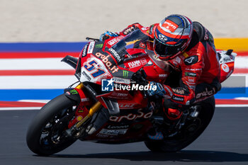 2024-06-14 - Michele Pirro (ITA) Ducati Panigale V4R, Aruba.It Racing - Ducati during FIM Superbike World Championship Pirelli 
Emilia-Romagna Round at Misano World Circuit, Misano Adriatico, Italy on June 14, 2024 - SBK - FREE PRACTICE PIRELLI EMILIA-ROMAGNA ROUND  - SUPERBIKE - MOTORS