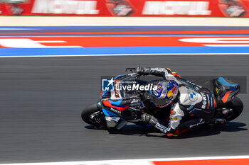 2024-06-14 - Toprak Razgatlioglu (TUR) BMW M 1000 RR, Rokit BMW Motorrad WorldSBK Team during FIM Superbike World Championship Pirelli 
Emilia-Romagna Round at Misano World Circuit, Misano Adriatico, Italy on June 14, 2024 - SBK - FREE PRACTICE PIRELLI EMILIA-ROMAGNA ROUND  - SUPERBIKE - MOTORS