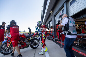 2024-06-15 - Alvaro Bautista (ESP) Ducati Panigale V4R, Aruba.It Racing - Ducati during FIM Superbike World Championship Pirelli 
Emilia-Romagna Round at Misano World Circuit, Misano Adriatico, Italy on June 15, 2024 - SBK - SUPERPOLE AND RACE 1 PIRELLI EMILIA-ROMAGNA ROUND - SUPERBIKE - MOTORS