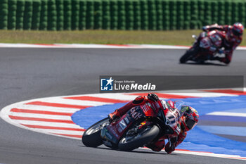 2024-06-15 - Nicolo Bulega (ITA) Ducati Panigale V4R, Aruba.It Racing - Ducati during FIM Superbike World Championship Pirelli 
Emilia-Romagna Round at Misano World Circuit, Misano Adriatico, Italy on June 15, 2024 - SBK - SUPERPOLE AND RACE 1 PIRELLI EMILIA-ROMAGNA ROUND - SUPERBIKE - MOTORS