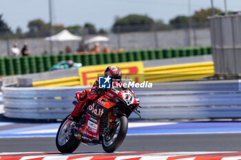 2024-06-15 - Nicolo Bulega (ITA) Ducati Panigale V4R, Aruba.It Racing - Ducati during FIM Superbike World Championship Pirelli 
Emilia-Romagna Round at Misano World Circuit, Misano Adriatico, Italy on June 15, 2024 - SBK - SUPERPOLE AND RACE 1 PIRELLI EMILIA-ROMAGNA ROUND - SUPERBIKE - MOTORS