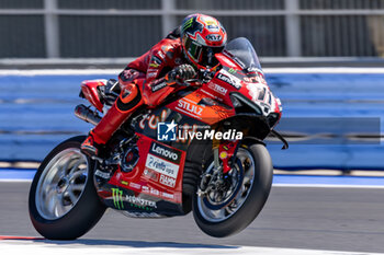 2024-06-15 - Nicolo Bulega (ITA) Ducati Panigale V4R, Aruba.It Racing - Ducati during FIM Superbike World Championship Pirelli 
Emilia-Romagna Round at Misano World Circuit, Misano Adriatico, Italy on June 15, 2024 - SBK - SUPERPOLE AND RACE 1 PIRELLI EMILIA-ROMAGNA ROUND - SUPERBIKE - MOTORS