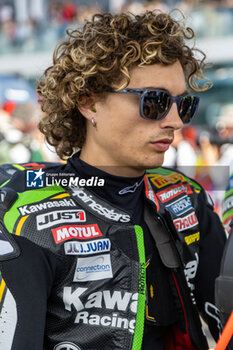 2024-06-15 - Axel Bassani (ITA) Kawasaki ZX-10RR, Kawasaki Racing Team WorldSBK during FIM Superbike World Championship Pirelli Emilia-Romagna Round at Misano World Circuit, Misano Adriatico, Italy on June 15, 2024 - SBK - SUPERPOLE AND RACE 1 PIRELLI EMILIA-ROMAGNA ROUND - SUPERBIKE - MOTORS