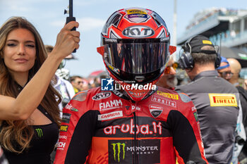 2024-06-15 - Nicolo Bulega (ITA) Ducati Panigale V4R, Aruba.It Racing - Ducati during FIM Superbike World Championship Pirelli 
Emilia-Romagna Round at Misano World Circuit, Misano Adriatico, Italy on June 15, 2024 - SBK - SUPERPOLE AND RACE 1 PIRELLI EMILIA-ROMAGNA ROUND - SUPERBIKE - MOTORS