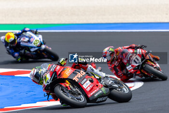 2024-06-15 - Alvaro Bautista (ESP) Ducati Panigale V4R, Aruba.It Racing - Ducati during FIM Superbike World Championship Pirelli 
Emilia-Romagna Round at Misano World Circuit, Misano Adriatico, Italy on June 15, 2024 - SBK - SUPERPOLE AND RACE 1 PIRELLI EMILIA-ROMAGNA ROUND - SUPERBIKE - MOTORS