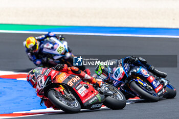 2024-06-15 - Nicolo Bulega (ITA) Ducati Panigale V4R, Aruba.It Racing - Ducati during FIM Superbike World Championship Pirelli 
Emilia-Romagna Round at Misano World Circuit, Misano Adriatico, Italy on June 15, 2024 - SBK - SUPERPOLE AND RACE 1 PIRELLI EMILIA-ROMAGNA ROUND - SUPERBIKE - MOTORS