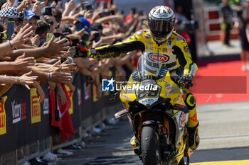 2024-06-15 - Andrea Iannone (ITA) Ducati Panigale V4R, Team Go Eleven during FIM Superbike World Championship Pirelli Emilia-Romagna Round at Misano World Circuit, Misano Adriatico, Italy on June 15, 2024 - SBK - SUPERPOLE AND RACE 1 PIRELLI EMILIA-ROMAGNA ROUND - SUPERBIKE - MOTORS