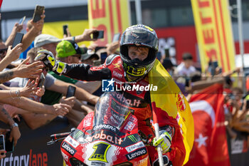 2024-06-15 - Alvaro Bautista (ESP) Ducati Panigale V4R, Aruba.It Racing - Ducati during FIM Superbike World Championship Pirelli 
Emilia-Romagna Round at Misano World Circuit, Misano Adriatico, Italy on June 15, 2024 - SBK - SUPERPOLE AND RACE 1 PIRELLI EMILIA-ROMAGNA ROUND - SUPERBIKE - MOTORS