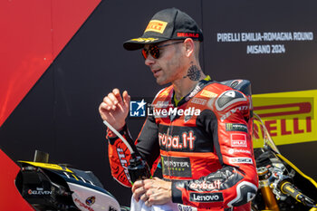 2024-06-15 - Alvaro Bautista (ESP) Ducati Panigale V4R, Aruba.It Racing - Ducati during FIM Superbike World Championship Pirelli 
Emilia-Romagna Round at Misano World Circuit, Misano Adriatico, Italy on June 15, 2024 - SBK - SUPERPOLE AND RACE 1 PIRELLI EMILIA-ROMAGNA ROUND - SUPERBIKE - MOTORS