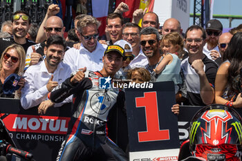 2024-06-15 - Toprak Razgatlioglu (TUR) BMW M 1000 RR, Rokit BMW Motorrad WorldSBK Team during FIM Superbike World Championship Pirelli Emilia-Romagna Round at Misano World Circuit, Misano Adriatico, Italy on June 15, 2024 - SBK - SUPERPOLE AND RACE 1 PIRELLI EMILIA-ROMAGNA ROUND - SUPERBIKE - MOTORS