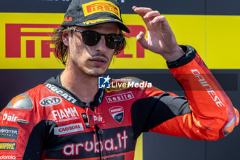 2024-06-15 - Nicolo Bulega (ITA) Ducati Panigale V4R, Aruba.It Racing - Ducati during FIM Superbike World Championship Pirelli 
Emilia-Romagna Round at Misano World Circuit, Misano Adriatico, Italy on June 15, 2024 - SBK - SUPERPOLE AND RACE 1 PIRELLI EMILIA-ROMAGNA ROUND - SUPERBIKE - MOTORS