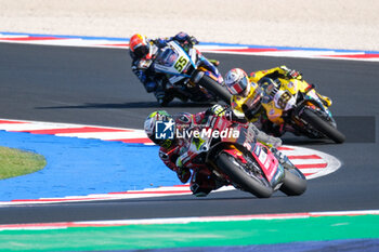 2024-06-15 - (1) Alvaro Bautista from Spain of Aruba.it Ducati Team, rides Ducati Panigale V4R in action during the FIM Motul Superbike World Championship - Free practice session of Emilia Romagna Round at Marco Simoncelli World Circuit in Misano Adriatico on June 15, 2024 in Misano Adriatico, Rimini, Italy. - PIRELLI EMILIA ROMAGNA ROUND - FREE PRACTICE - SUPERBIKE - MOTORS