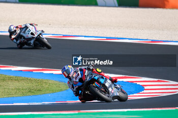 2024-06-15 - (54) Toprak Razgatlioglu from Turkey of ROKiT BMW Motored WorldSBK Team, rides BMW M1000 RR in action during the FIM Motul Superbike World Championship - Free practice session of Emilia Romagna Round at Marco Simoncelli World Circuit in Misano Adriatico on June 15, 2024 in Misano Adriatico, Rimini, Italy. - PIRELLI EMILIA ROMAGNA ROUND - FREE PRACTICE - SUPERBIKE - MOTORS