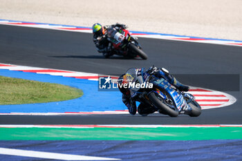 2024-06-15 - (5) Philipp Oettl from Germany of Team GMT94 Yamaha, rides Yamaha YZF R1 in action during the FIM Motul Superbike World Championship - Free practice session of Emilia Romagna Round at Marco Simoncelli World Circuit in Misano Adriatico on June 15, 2024 in Misano Adriatico, Rimini, Italy. - PIRELLI EMILIA ROMAGNA ROUND - FREE PRACTICE - SUPERBIKE - MOTORS