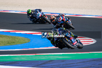 2024-06-15 - (77) Dominique Aegerter from Switzerland of GYTR GRT Yamaha WorldSBK Team, rides Yamaha YZF R1 in action during the FIM Motul Superbike World Championship - Free practice session of Emilia Romagna Round at Marco Simoncelli World Circuit in Misano Adriatico on June 15, 2024 in Misano Adriatico, Rimini, Italy. - PIRELLI EMILIA ROMAGNA ROUND - FREE PRACTICE - SUPERBIKE - MOTORS