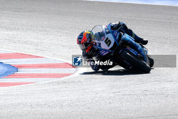 2024-06-15 - (5) Philipp Oettl from Germany of Team GMT94 Yamaha, rides Yamaha YZF R1 in action during the FIM Motul Superbike World Championship - Free practice session of Emilia Romagna Round at Marco Simoncelli World Circuit in Misano Adriatico on June 15, 2024 in Misano Adriatico, Rimini, Italy. - PIRELLI EMILIA ROMAGNA ROUND - FREE PRACTICE - SUPERBIKE - MOTORS