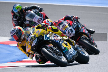 2024-06-15 - (29) Andrea Iannone from Italy of Team GoEleven, rides Ducati Panigale V4R in action during the FIM Motul Superbike World Championship - Tissot Superpole race 1 of Emilia Romagna Round at Marco Simoncelli World Circuit in Misano Adriatico on June 15, 2024 in Misano Adriatico, Rimini, Italy. - PIRELLI EMILIA ROMAGNA ROUND - TISSOT SUPERPOLE - SUPERBIKE - MOTORS