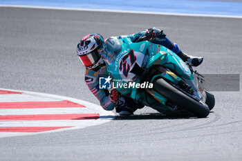 2024-06-15 - (27) Adam Norrodim from Malaysia of Petronas MIE Racing Honda, rides Honda CBR1000-RR in action during the FIM Motul Superbike World Championship - Tissot Superpole race 1 of Emilia Romagna Round at Marco Simoncelli World Circuit in Misano Adriatico on June 15, 2024 in Misano Adriatico, Rimini, Italy. - PIRELLI EMILIA ROMAGNA ROUND - TISSOT SUPERPOLE - SUPERBIKE - MOTORS