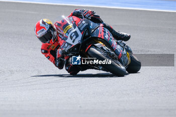 2024-06-15 - (9) Danilo Petrucci from Italy of Brani Spark Racing Team, rides Ducati Panigale V4R in action during the FIM Motul Superbike World Championship - Tissot Superpole race 1 of Emilia Romagna Round at Marco Simoncelli World Circuit in Misano Adriatico on June 15, 2024 in Misano Adriatico, Rimini, Italy. - PIRELLI EMILIA ROMAGNA ROUND - TISSOT SUPERPOLE - SUPERBIKE - MOTORS