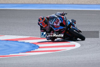 2024-06-15 - (60) Michael Van Der Mark from Netherlands of ROKiT BMW Motored WorldSBK Team, rides BMW M1000 RR in action during the FIM Motul Superbike World Championship - Tissot Superpole race 1 of Emilia Romagna Round at Marco Simoncelli World Circuit in Misano Adriatico on June 15, 2024 in Misano Adriatico, Rimini, Italy. - PIRELLI EMILIA ROMAGNA ROUND - TISSOT SUPERPOLE - SUPERBIKE - MOTORS