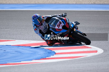 2024-06-15 - (54) Toprak Razgatlioglu from Turkey of ROKiT BMW Motored WorldSBK Team, rides BMW M1000 RR in action during the FIM Motul Superbike World Championship - Tissot Superpole race 1 of Emilia Romagna Round at Marco Simoncelli World Circuit in Misano Adriatico on June 15, 2024 in Misano Adriatico, Rimini, Italy. - PIRELLI EMILIA ROMAGNA ROUND - TISSOT SUPERPOLE - SUPERBIKE - MOTORS