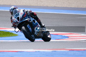 2024-06-15 - Garret Gerloff in action during the FIM Motul Superbike World Championship - Tissot Superpole race 1 of Emilia Romagna Round at Marco Simoncelli World Circuit in Misano Adriatico on June 15, 2024 in Misano Adriatico, Rimini, Italy. - PIRELLI EMILIA ROMAGNA ROUND - TISSOT SUPERPOLE - SUPERBIKE - MOTORS