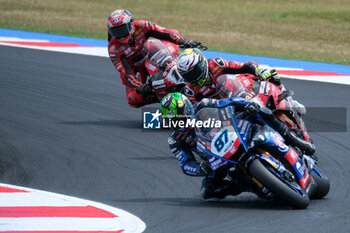 2024-06-15 - (87) Remy Gardner from Australia of GYTR GRT Yamaha WorldSBY Team, rides Yamaha YZF R1 in action during the FIM Motul Superbike World Championship - Race 1 of Emilia Romagna Round at Marco Simoncelli World Circuit in Misano Adriatico on June 15, 2024 in Misano Adriatico, Rimini, Italy. - PIRELLI EMILIA ROMAGNA ROUND - RACE 1 - SUPERBIKE - MOTORS