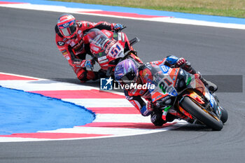 2024-06-15 - (21) Michael Ruben Rinaldi from Italy of Team Motocorsa Racing, rides Ducati Panigale V4R in action during the FIM Motul Superbike World Championship - Race 1 of Emilia Romagna Round at Marco Simoncelli World Circuit in Misano Adriatico on June 15, 2024 in Misano Adriatico, Rimini, Italy. - PIRELLI EMILIA ROMAGNA ROUND - RACE 1 - SUPERBIKE - MOTORS