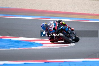 2024-06-15 - (54) Toprak Razgatlioglu from Turkey of ROKiT BMW Motored WorldSBK Team, rides BMW M1000 RRs in action during the FIM Motul Superbike World Championship - Race 1 of Emilia Romagna Round at Marco Simoncelli World Circuit in Misano Adriatico on June 15, 2024 in Misano Adriatico, Rimini, Italy. - PIRELLI EMILIA ROMAGNA ROUND - RACE 1 - SUPERBIKE - MOTORS