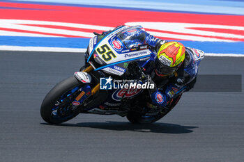 2024-06-15 - (55) Andrea Locatelli from Italy of Pata Prometeon Yamaha Team, rides Yamaha YZF R1 in action during the FIM Motul Superbike World Championship - Race 1 of Emilia Romagna Round at Marco Simoncelli World Circuit in Misano Adriatico on June 15, 2024 in Misano Adriatico, Rimini, Italy. - PIRELLI EMILIA ROMAGNA ROUND - RACE 1 - SUPERBIKE - MOTORS